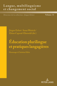 Imagen de portada: Éducation plurilingue et pratiques langagières 1st edition 9783631756812