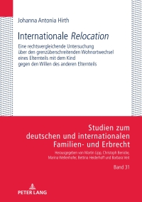 Cover image: Internationale «Relocation» 1st edition 9783631760130