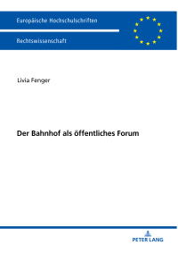 Cover image: Der Bahnhof als oeffentliches Forum 1st edition 9783631763254