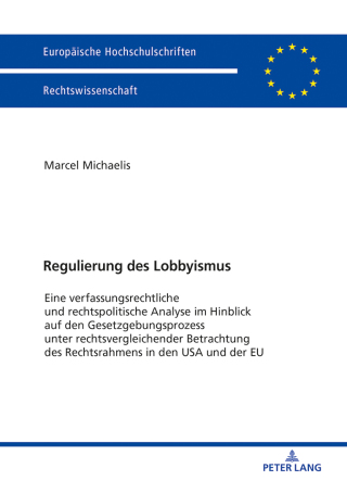 Cover image: Regulierung des Lobbyismus 1st edition 9783631761489