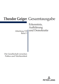 Cover image: Die Gesellschaft zwischen Pathos und Nuechternheit 1st edition 9783631766187