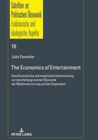 Imagen de portada: The Economics of Entertainment 1st edition 9783631767023