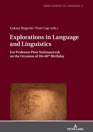 Imagen de portada: Explorations in Language and Linguistics 1st edition 9783631767955