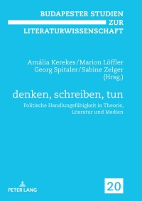 表紙画像: denken, schreiben, tun 1st edition 9783631765708