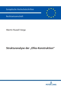 Immagine di copertina: Strukturanalyse der „Elfes-Konstruktion“ 1st edition 9783631769225