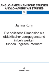 Titelbild: Die politische Dimension als didaktischer Lerngegenstand in Lehrwerken fuer den Englischunterricht 1st edition 9783631768112