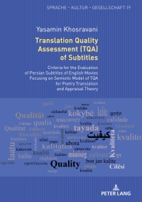 Cover image: Translation Quality Assessment (TQA) of Subtitles 1st edition 9783631770108
