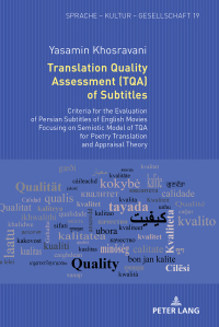 Cover image: Translation Quality Assessment (TQA) of Subtitles 1st edition 9783631770108