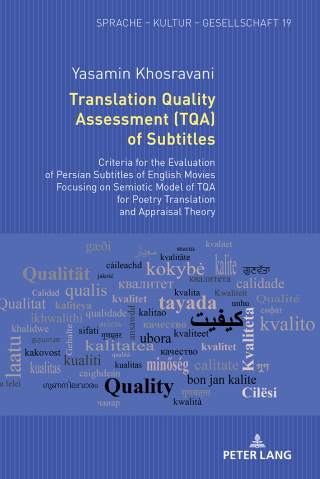 Cover image: Translation Quality Assessment (TQA) of Subtitles 1st edition 9783631770108