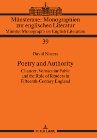 Imagen de portada: Poetry and Authority 1st edition 9783631761137