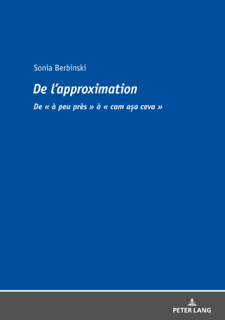 Imagen de portada: De l'approximation 1st edition 9783631772591