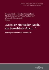 Cover image: «So ist er ein Weder-Noch, ein Sowohl-als-Auch…» 1st edition 9783631746356