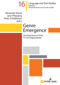 Imagen de portada: Genre Emergence 1st edition 9783631743232