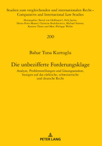 Imagen de portada: Die unbezifferte Forderungsklage 1st edition 9783631731376