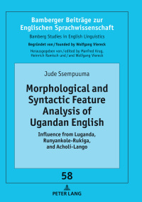 Imagen de portada: Morphological and Syntactic Feature Analysis of Ugandan English 1st edition 9783631781272
