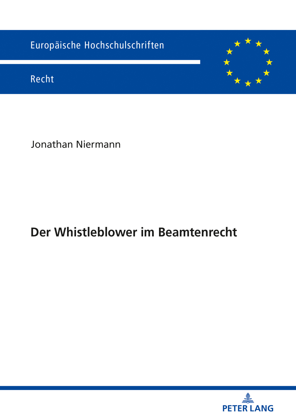 Der Whistleblower im Beamtenrecht 1st Edition