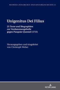 Cover image: Unigenitus Dei Filius 1st edition 9783631784372