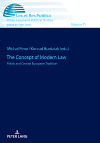 Omslagafbeelding: The Concept of Modern Law 1st edition 9783631783252