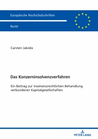 Titelbild: Das Konzerninsolvenzverfahren 1st edition 9783631783344
