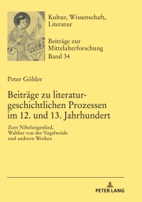 Cover image: Beitraege zu literaturgeschichtlichen Prozessen im 12. und 13. Jahrhundert 1st edition 9783631778395