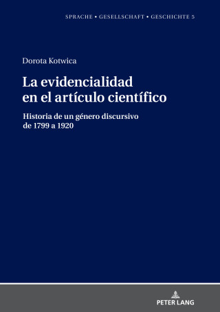 Cover image: La evidencialidad en el artículo científico 1st edition 9783631789674