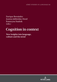 Imagen de portada: Cognition in context 1st edition 9783631785584