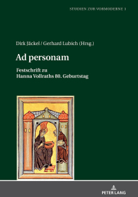 Cover image: Ad personam 1st edition 9783631792629