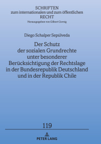 Imagen de portada: Der Schutz der sozialen Grundrechte unter besonderer Beruecksichtigung der Rechtslage in der Bundesrepublik Deutschland und in der Republik Chile 1st edition 9783631788943