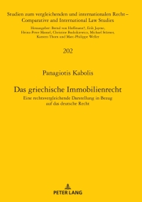 Cover image: Das griechische Immobilienrecht 1st edition 9783631794708