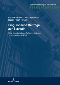 Imagen de portada: Linguistische Beitraege zur Slavistik 1st edition 9783631795750