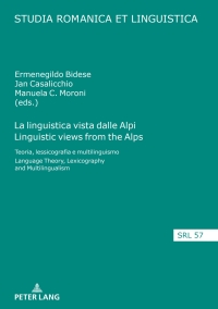 Omslagafbeelding: La linguistica vista dalle Alpi Linguistic views from the Alps 1st edition 9783631793190