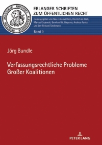 Cover image: Verfassungsrechtliche Probleme Großer Koalitionen 1st edition 9783631791707