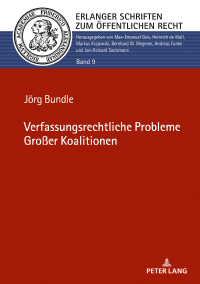 Omslagafbeelding: Verfassungsrechtliche Probleme Großer Koalitionen 1st edition 9783631791707