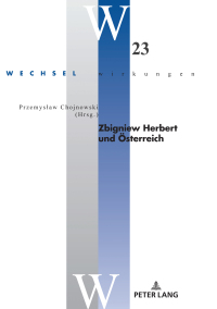 Cover image: Zbigniew Herbert und Oesterreich 1st edition 9783631771839