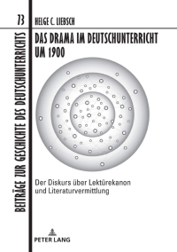 Cover image: Das Drama im Deutschunterricht um 1900 1st edition 9783631776681