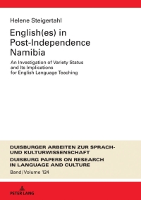 صورة الغلاف: English(es) in Post-Independence Namibia 1st edition 9783631799604