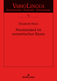 Cover image: Nonstandard im semantischen Raum 1st edition 9783631785546