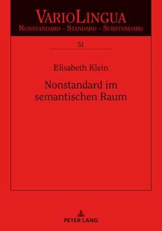 Cover image: Nonstandard im semantischen Raum 1st edition 9783631785546