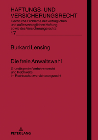 Titelbild: Die freie Anwaltswahl 1st edition 9783631789933