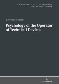 Immagine di copertina: Psychology of the Operator of Technical Devices 1st edition 9783631797174