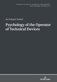 Imagen de portada: Psychology of the Operator of Technical Devices 1st edition 9783631797174