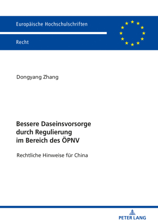 صورة الغلاف: Bessere Daseinsvorsorge durch Regulierung im Bereich des OePNV 1st edition 9783631797457