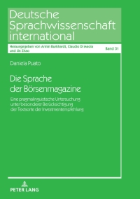 Cover image: Die Sprache der Boersenmagazine 1st edition 9783631794449