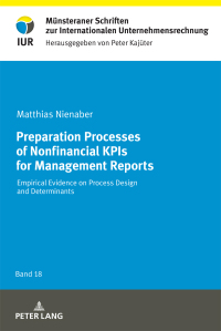 Omslagafbeelding: Preparation Processes of Nonfinancial KPIs for Management Reports 1st edition 9783631802793