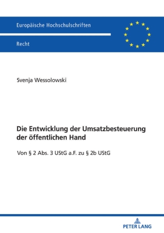 表紙画像: Die Entwicklung der Umsatzbesteuerung der oeffentlichen Hand 1st edition 9783631794753
