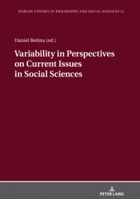 表紙画像: Variability in Perspectives on Current Issues in Social Sciences 1st edition 9783631802823