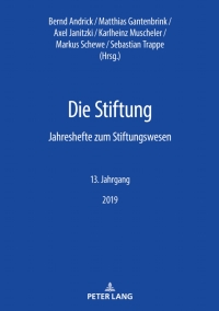 صورة الغلاف: Die Stiftung 1st edition 9783631806326
