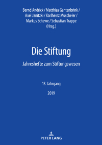 Imagen de portada: Die Stiftung 1st edition 9783631806326