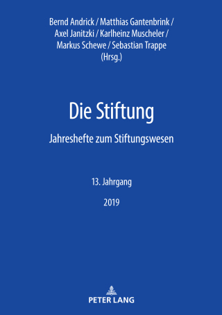 Cover image: Die Stiftung 1st edition 9783631806326
