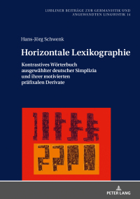 Cover image: Horizontale Lexikographie 1st edition 9783631805978